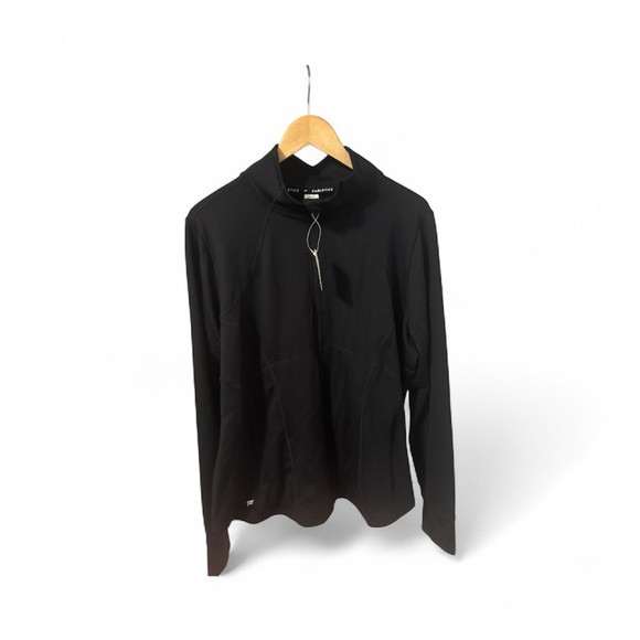 NWT Fabletics Black Cold Weather Full Zip Jacket, Size XXL - Picture 7 of 7